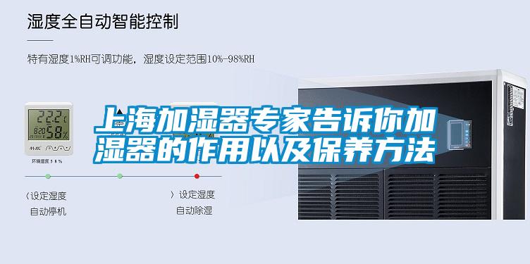 上海加湿器专家告诉你加湿器的作用以及保养方法