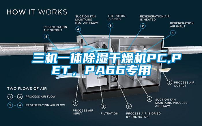 三机一体除湿干燥机PC,PET，PA66专用