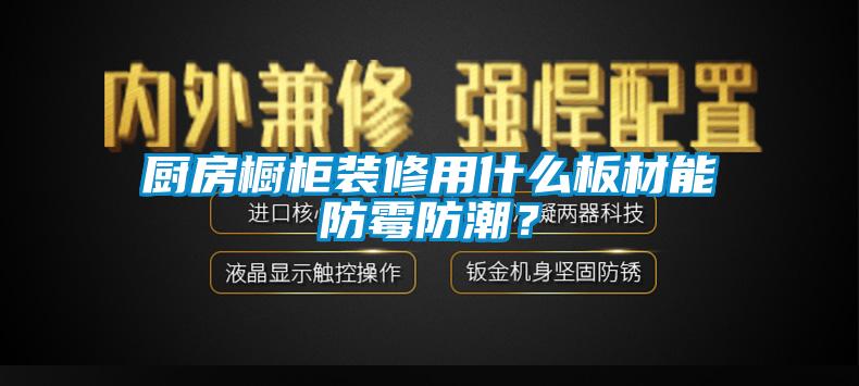 厨房橱柜装修用什么板材能防霉防潮？