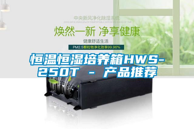 恒温恒湿培养箱HWS-250T - 产品推荐