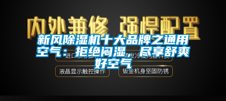 新风蜜柚直播APP正版下载十大品牌之通用空气：拒绝闷湿，尽享舒爽好空气